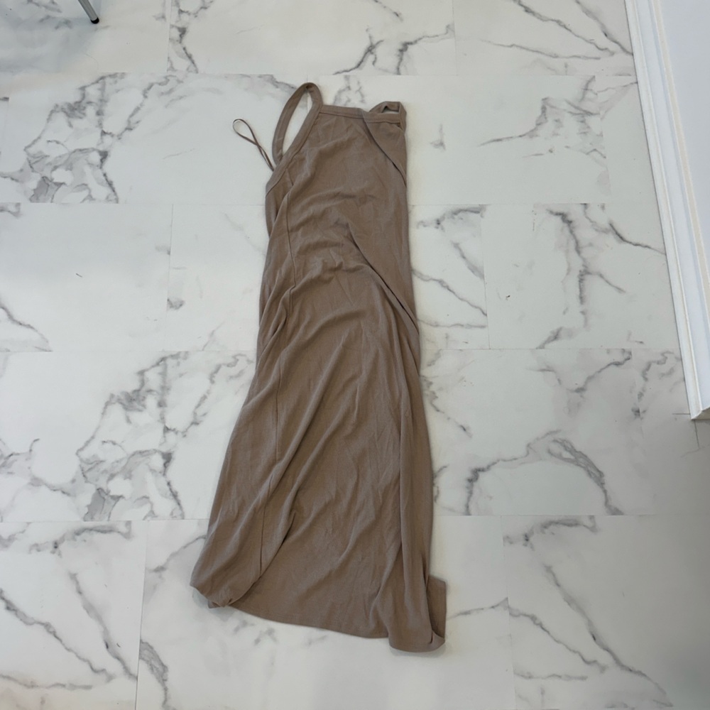 Nude Tan Dynamite Long Dress